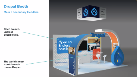 Drupal booth in Websummit Lison